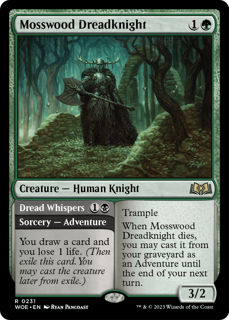 MAGIC: THE GATHERING  - Mosswood Dreadknight (WOE-231) - Wilds of Eldraine