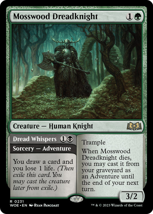 MAGIC: THE GATHERING  - Mosswood Dreadknight (WOE-231) - Wilds of Eldraine