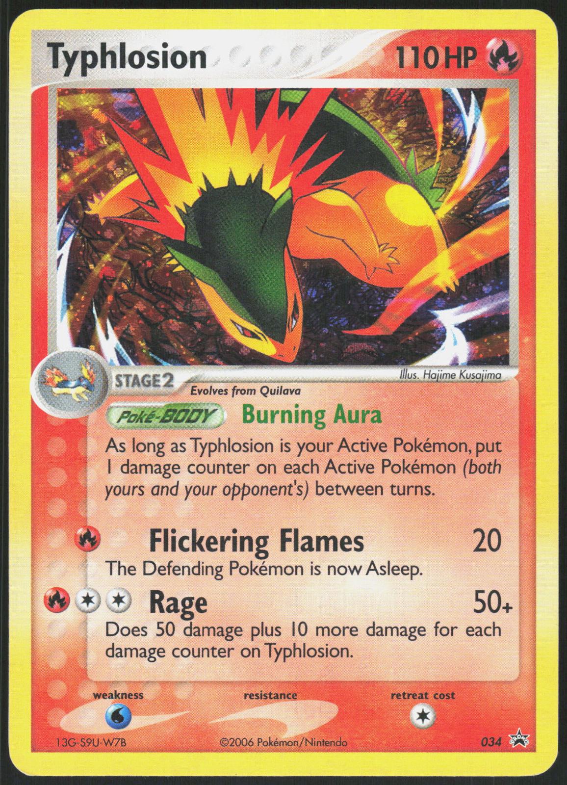 TYPHLOSION 034 NINTENDO BLACK STAR PROMOS POKEMON PROMO HOLO LP