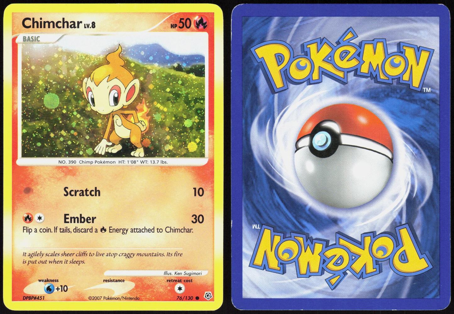 CHIMCHAR (COSMOS HOLO) 076/130 MISCELLANEOUS CARDS & PRODUCTS POKEMON PROMO MP