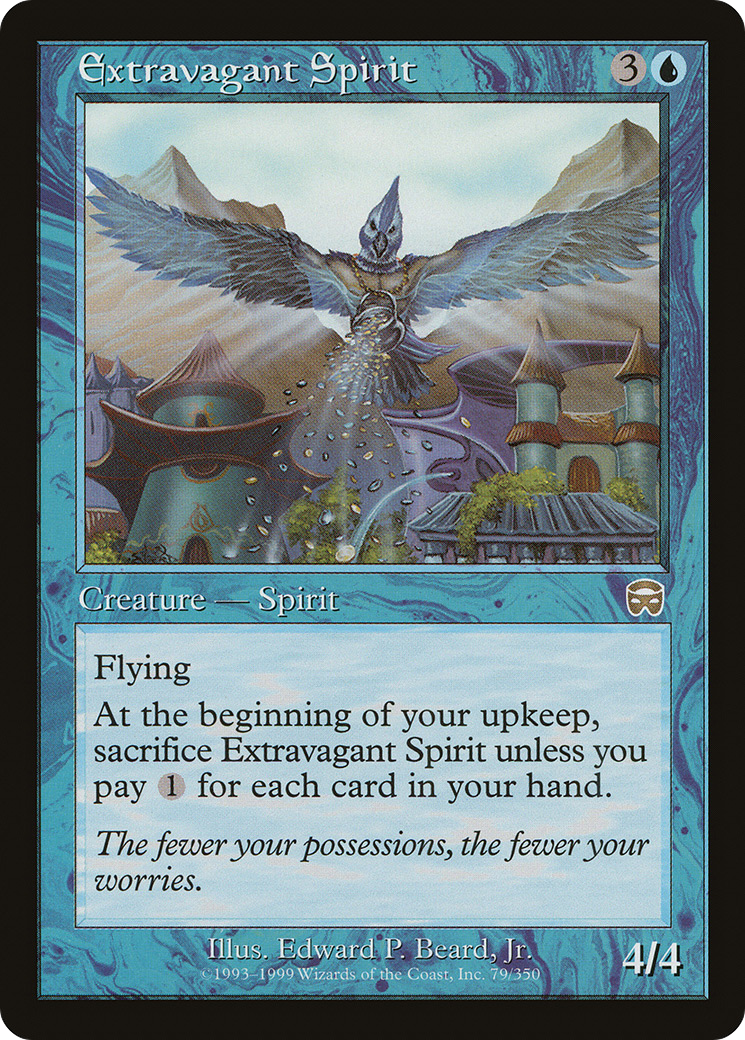 MAGIC: THE GATHERING  - Extravagant Spirit (MMQ-079) - Mercadian Masques