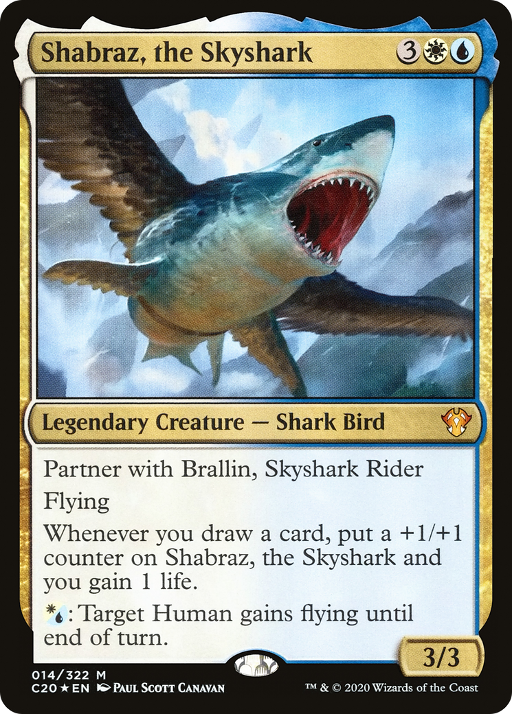 MAGIC: THE GATHERING  - Shabraz, the Skyshark (C20-014) - Commander 2020 Foil