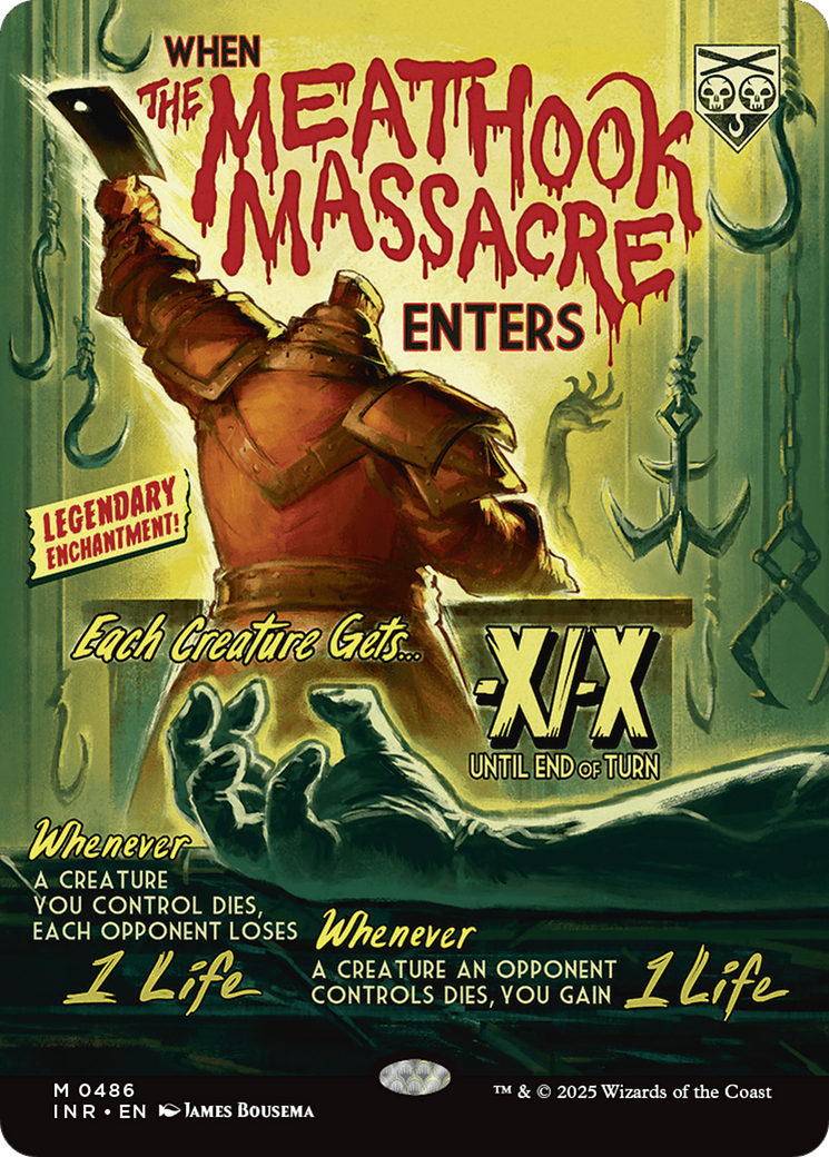 MAGIC: THE GATHERING  - The Meathook Massacre (Showcase) (INR-486) - Innistrad Remastered: (Showcase, enchantment) (Borderless)