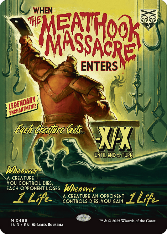 MAGIC: THE GATHERING  - The Meathook Massacre (Showcase) (INR-486) - Innistrad Remastered: (Showcase, enchantment) (Borderless)