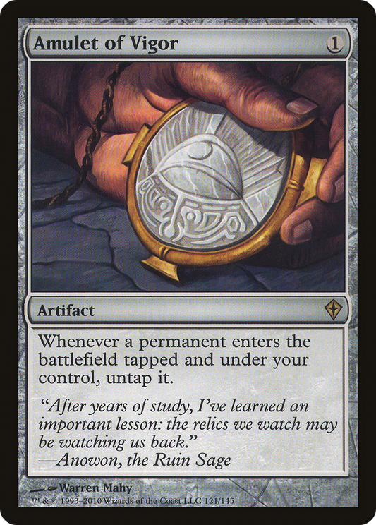 MAGIC: THE GATHERING  - Amulet of Vigor (WWK-121) - Worldwake