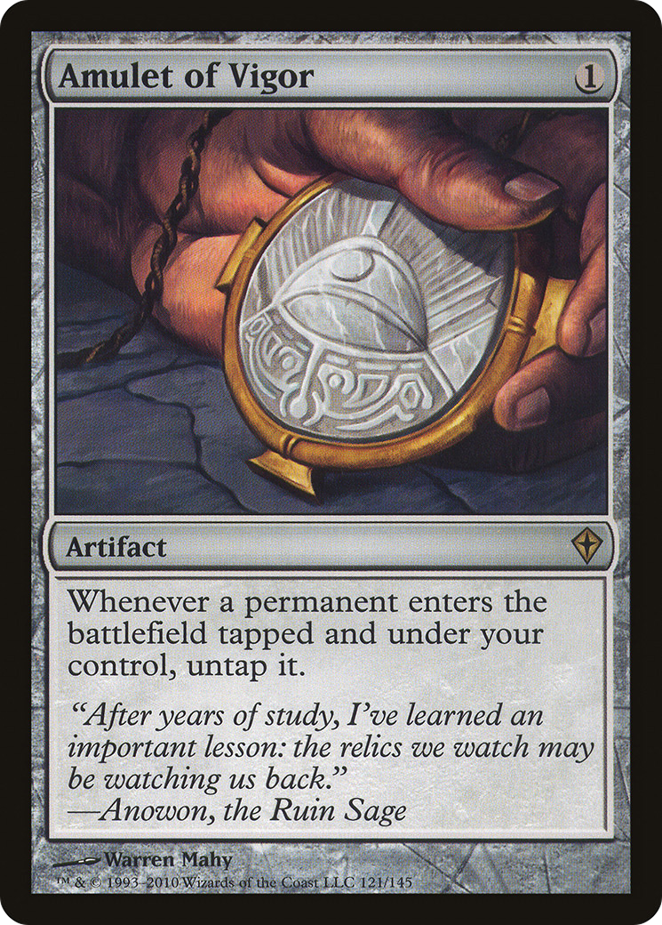 MAGIC: THE GATHERING  - Amulet of Vigor (WWK-121) - Worldwake Foil