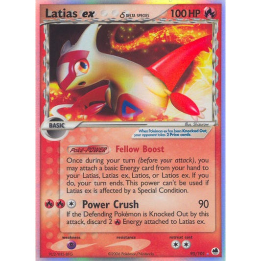 POKEMON TCG - LATIAS EX 95/101 EX DELTA SPECIES HOLO RARE LP