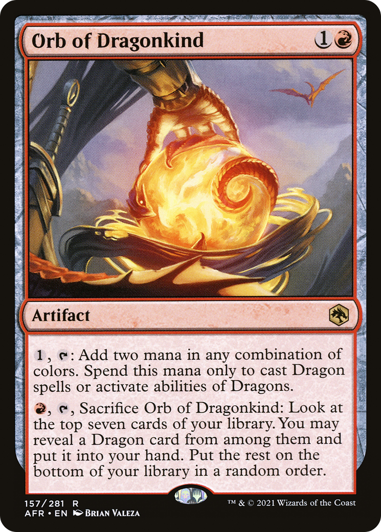 MAGIC: THE GATHERING  - Orb of Dragonkind (AFR-157) - Adventures in the Forgotten Realms Foil