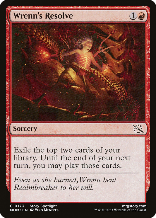 MAGIC: THE GATHERING  - Wrenn's Resolve (MOM-173) - March of the Machine Foil