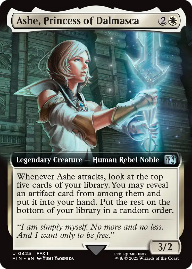 MAGIC: THE GATHERING  - Ashe, Princess of Dalmasca (Extended Art) (FIN-425) - FINAL FANTASY: (Extended Art) Foil