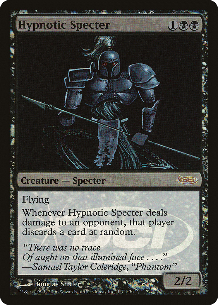 MAGIC: THE GATHERING  - Hypnotic Specter (MPRP-001) - Magic Player Rewards 2006 Foil