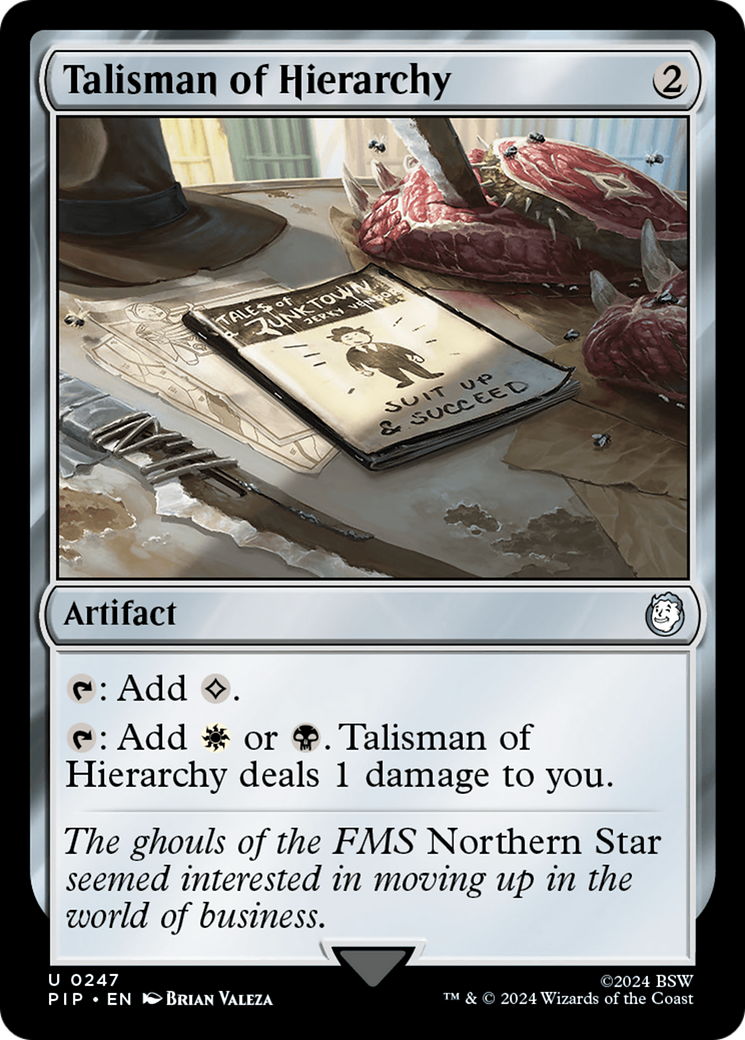 MAGIC: THE GATHERING  - Talisman of Hierarchy (PIP-247) - Fallout
