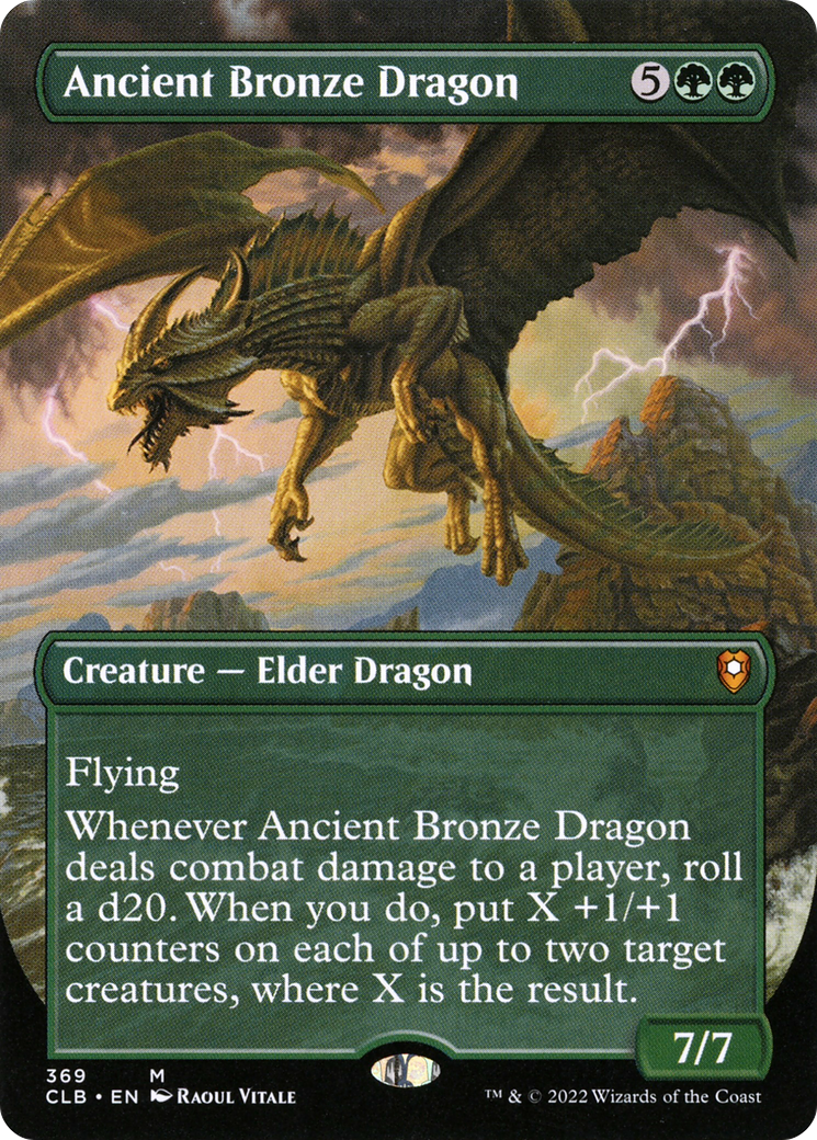 MAGIC: THE GATHERING  - Ancient Bronze Dragon (Borderless) (CLB-369) - Commander Legends: Battle for Baldur's Gate (Borderless)