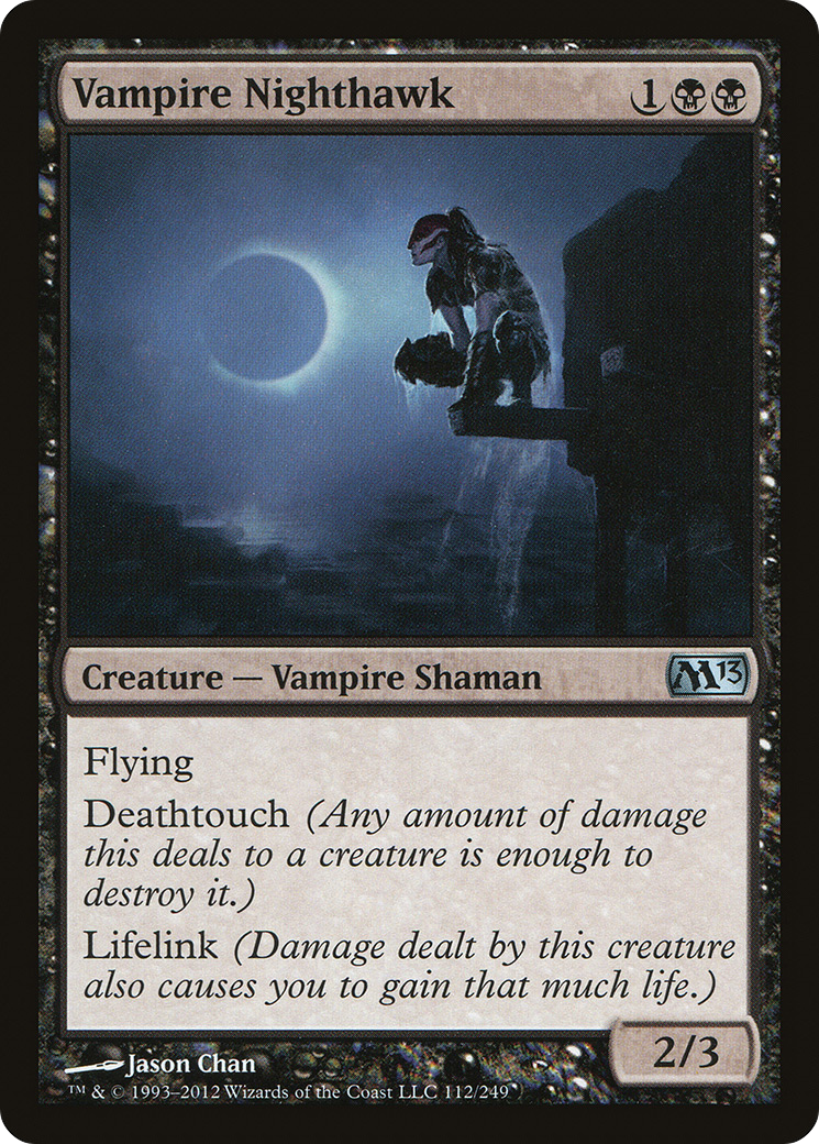 MAGIC: THE GATHERING  - Vampire Nighthawk (M13-112) - Magic 2013 Foil