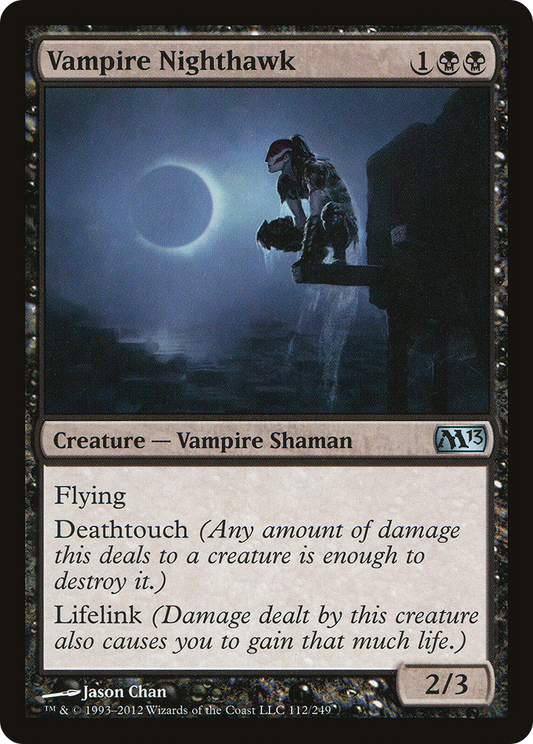 MAGIC: THE GATHERING  - Vampire Nighthawk (M13-112) - Magic 2013 Foil