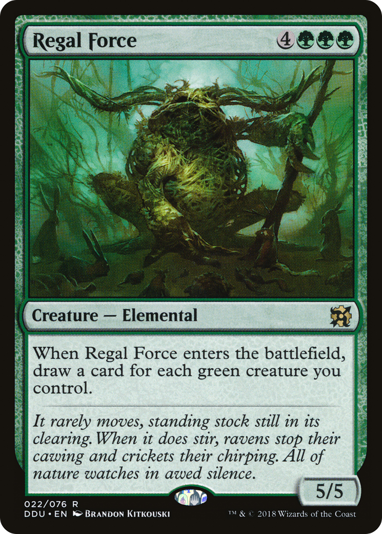 MAGIC: THE GATHERING  - Regal Force (DDU-022) - Duel Decks: Elves vs. Inventors