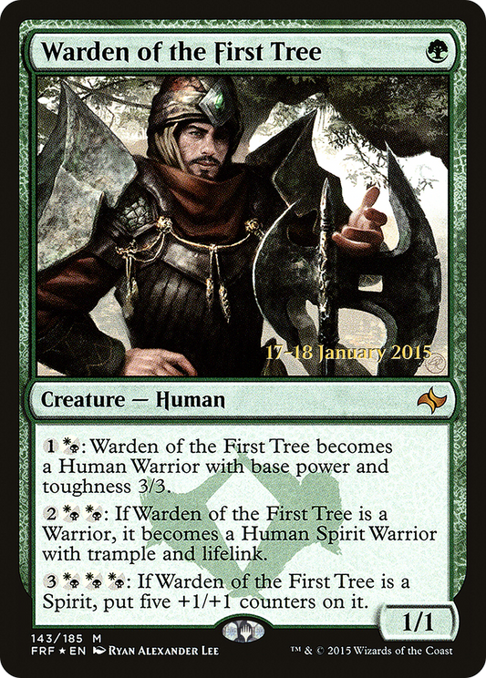 MAGIC: THE GATHERING  - Warden of the First Tree (PRE-143S) - Fate Reforged Promos Foil