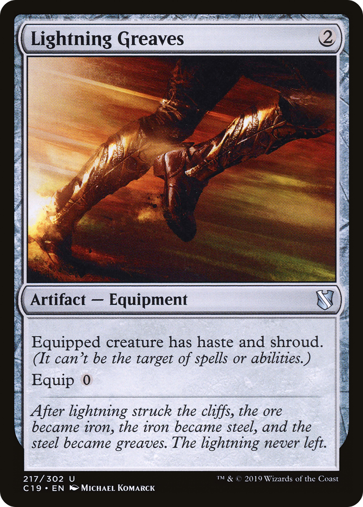MAGIC: THE GATHERING  - Lightning Greaves (C19-217) - Commander 2019