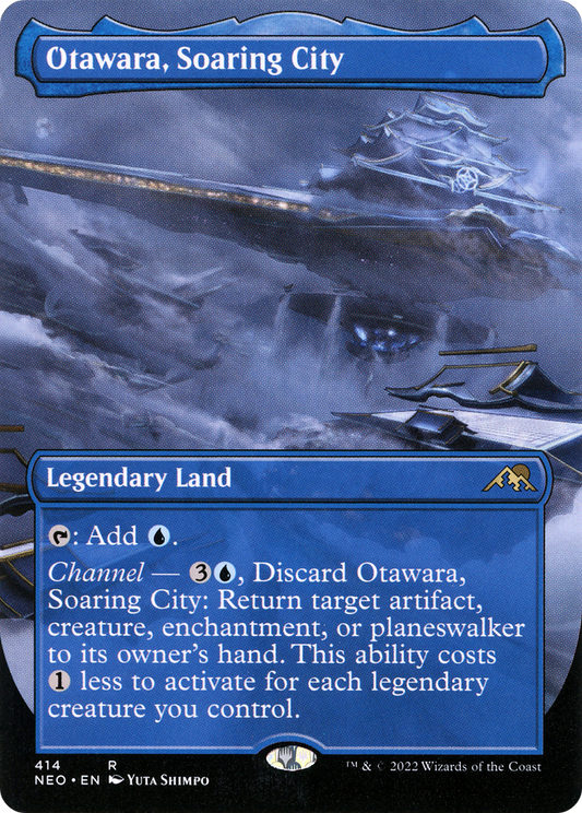 MAGIC: THE GATHERING  - Otawara, Soaring City (Borderless) (NEO-414) - Kamigawa: Neon Dynasty