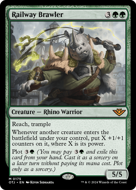 MAGIC: THE GATHERING  - Railway Brawler (OTJ-175) - Outlaws of Thunder Junction