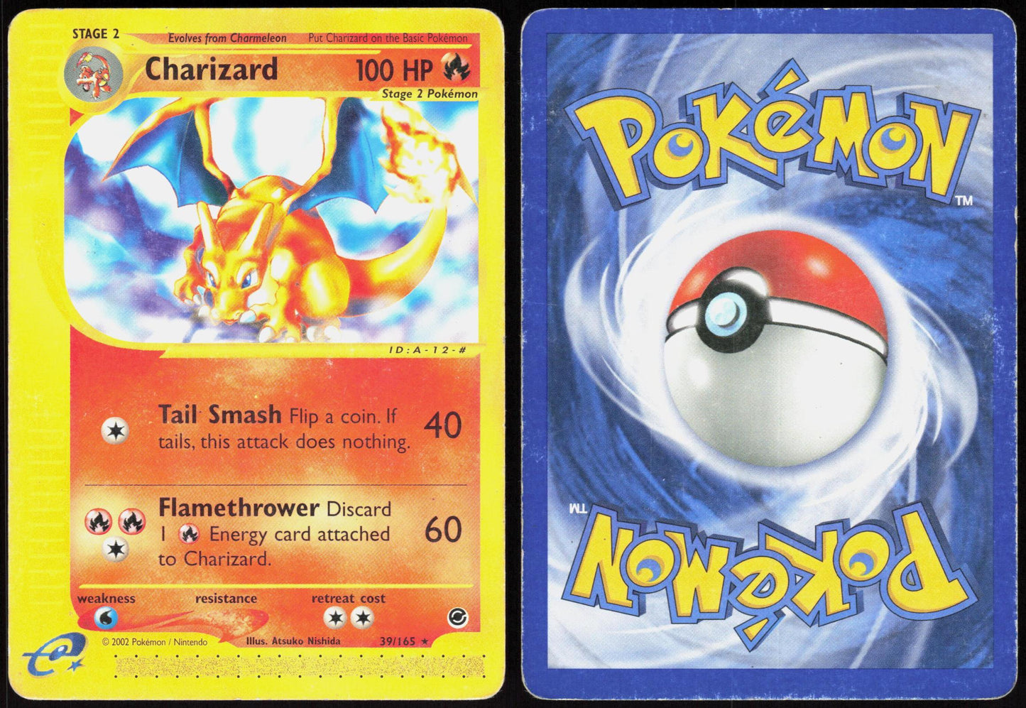 CHARIZARD 39/165 EXPEDITION BASE SET POKEMON RARE LP