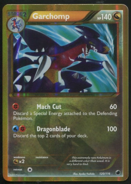 GARCHOMP 120/116 PLASMA FREEZE POKEMON SECRET RARE LP