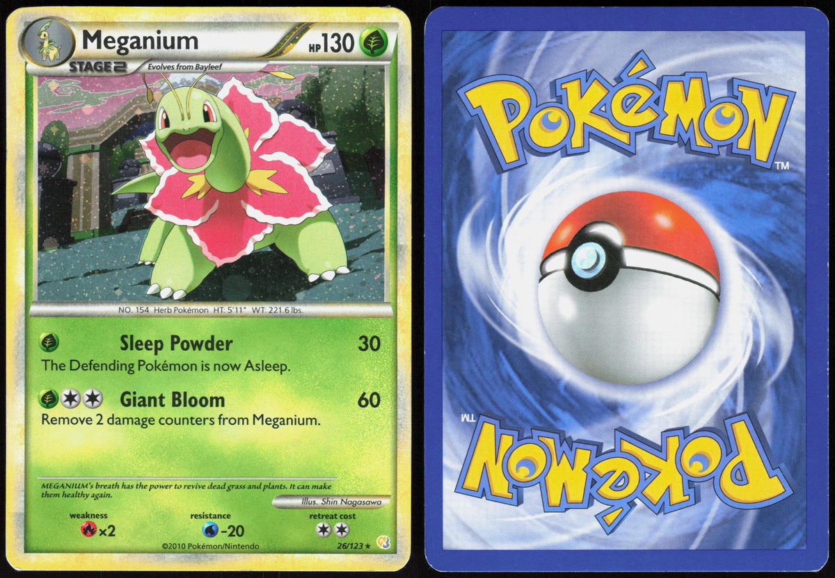 MEGANIUM (COSMOS HOLO) 26/123 DECK EXCLUSIVES POKEMON HOLO RARE LP