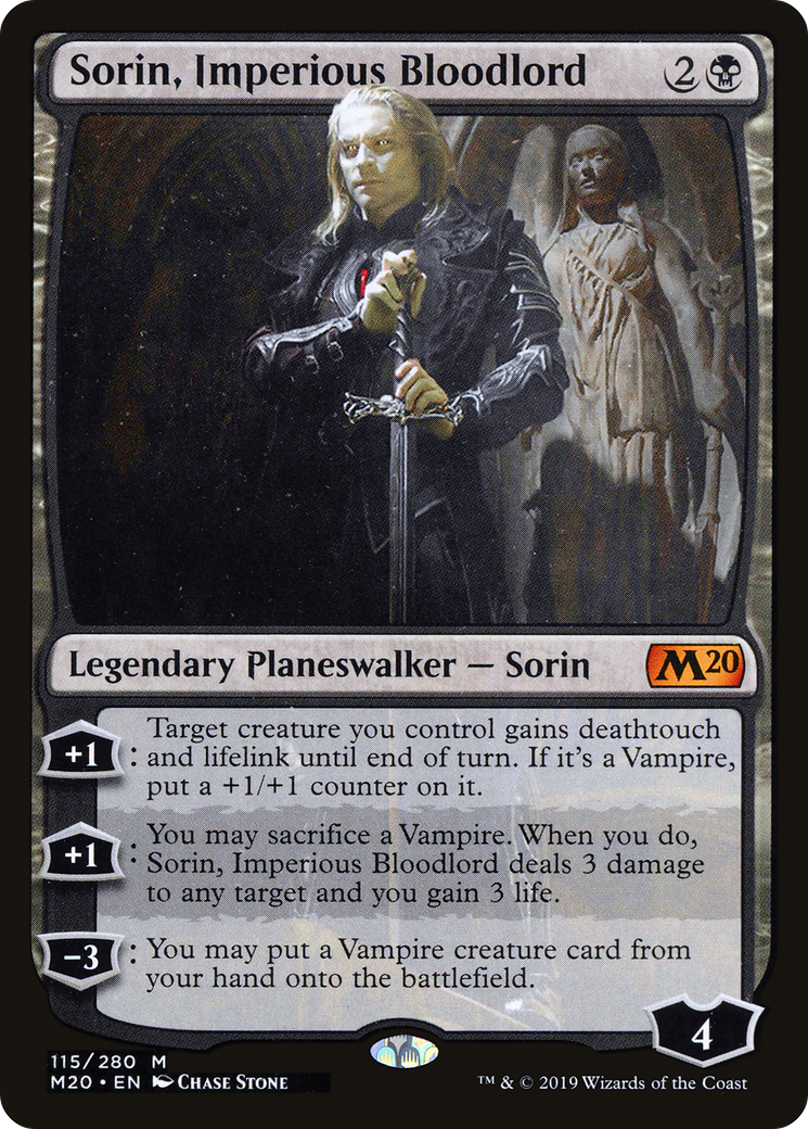 MAGIC: THE GATHERING  - Sorin, Imperious Bloodlord (M20-115) - Core Set 2020 Foil