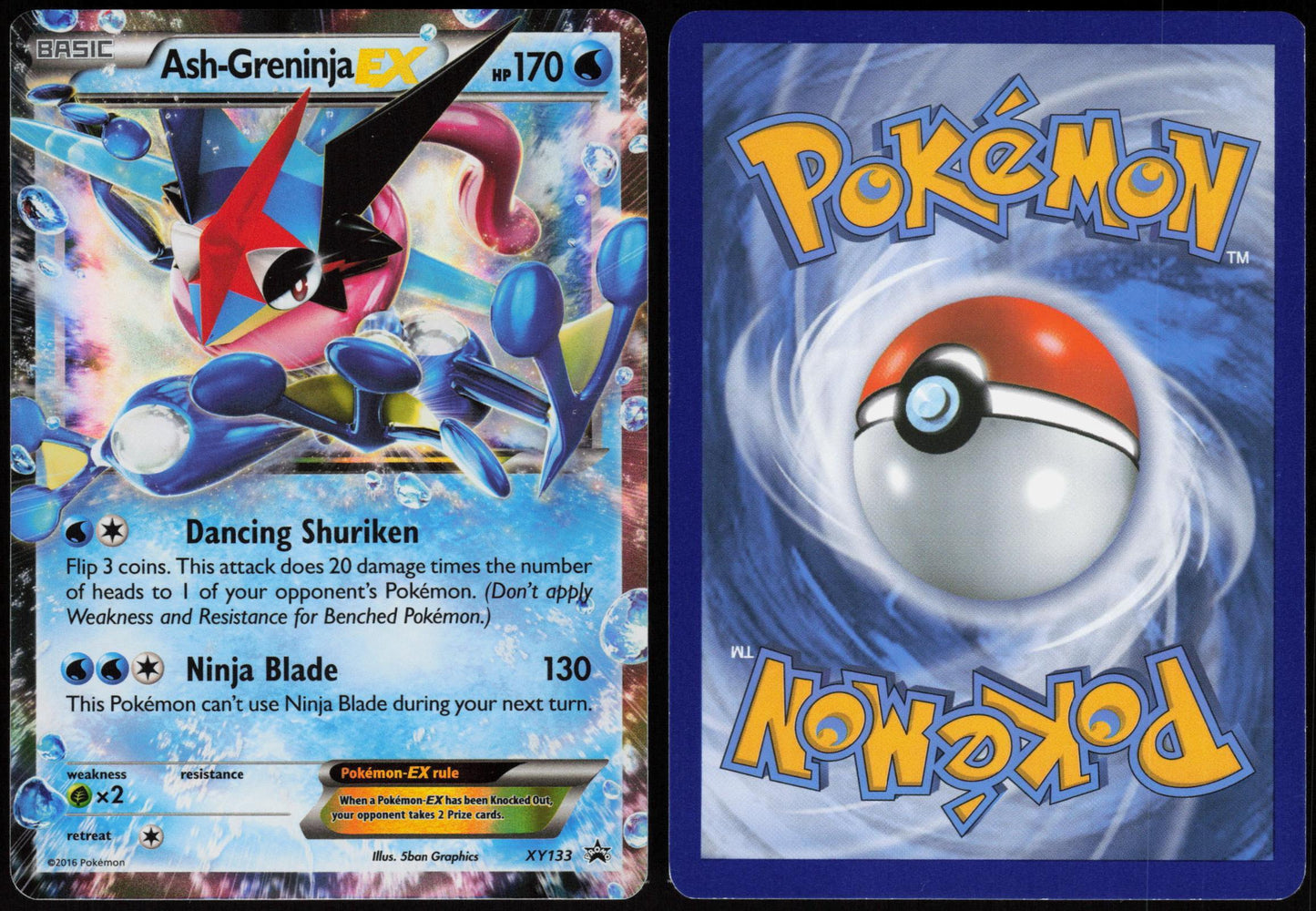 ASH-GRENINJA EX XY133 XY PROMO POKEMON PROMO HOLO LP