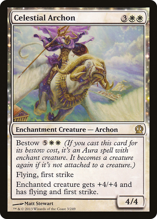 MAGIC: THE GATHERING  - Celestial Archon (THS-003) - Theros: (enchantment) Foil