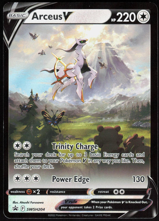 ARCEUS V SWSH204 SWORD & SHIELD PROMO POKEMON PROMO HOLO LP