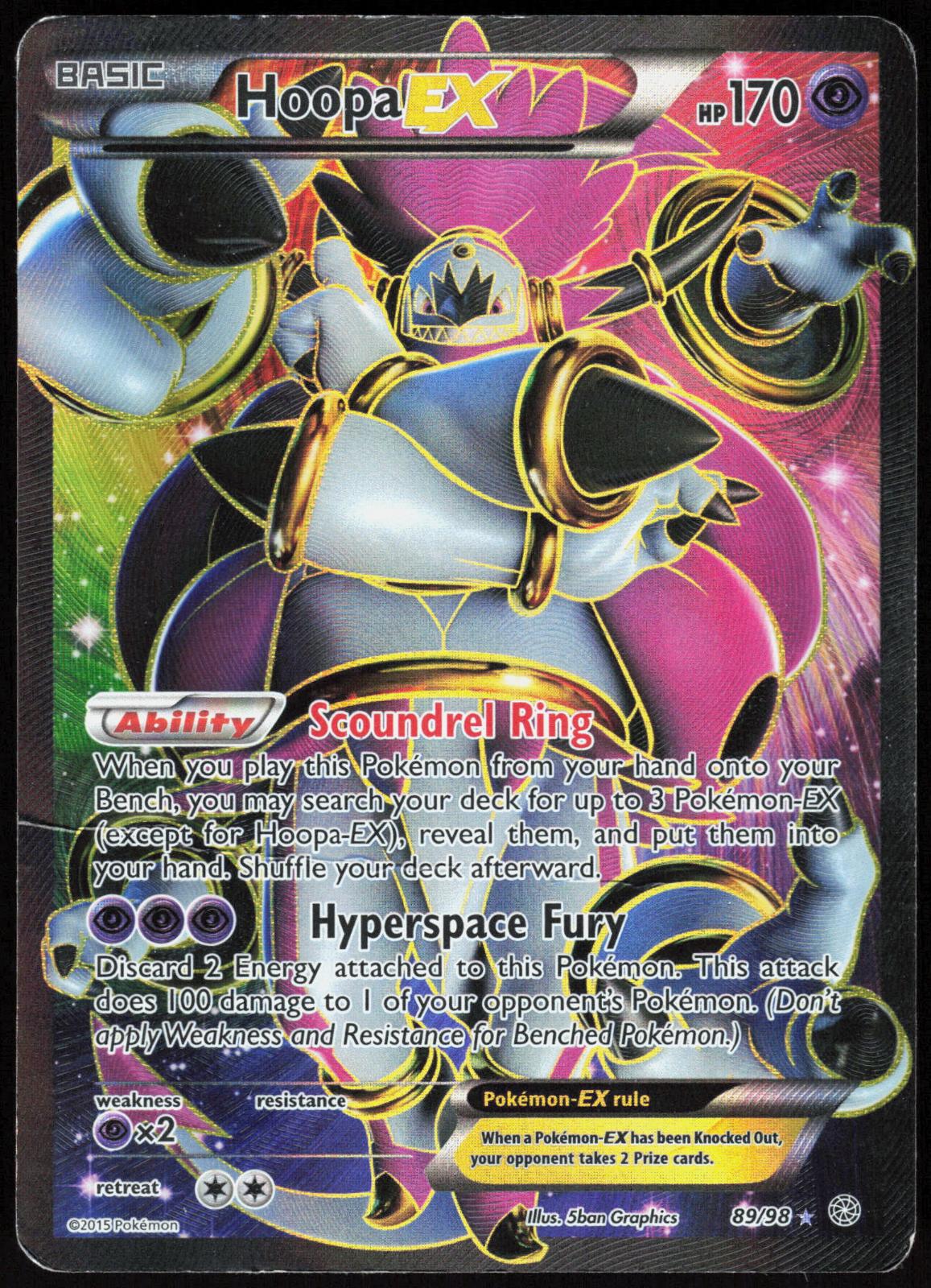 HOOPA EX 89/98 ANCIENT ORIGINS POKEMON ULTRA RARE HOLO HP