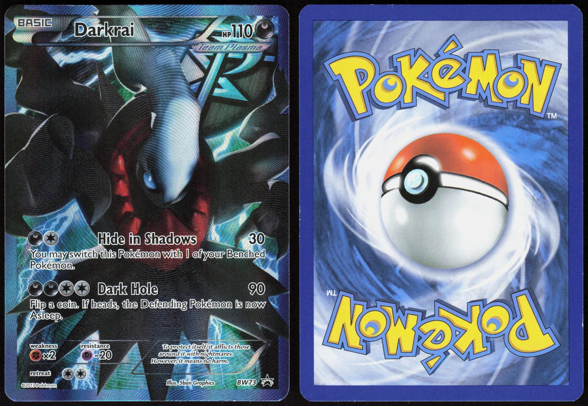 DARKRAI (TEAM PLASMA) BW73 BLACK AND WHITE PROMO POKEMON PROMO HOLO LP