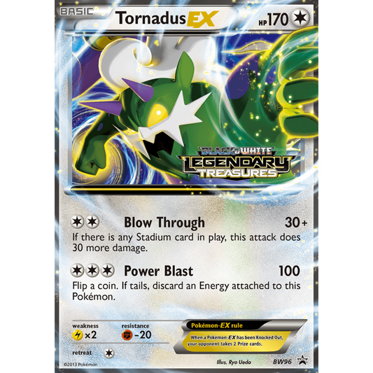 POKEMON TCG - TORNADUS EX BW96 LEGENDARY TREASURES PROMO HOLO