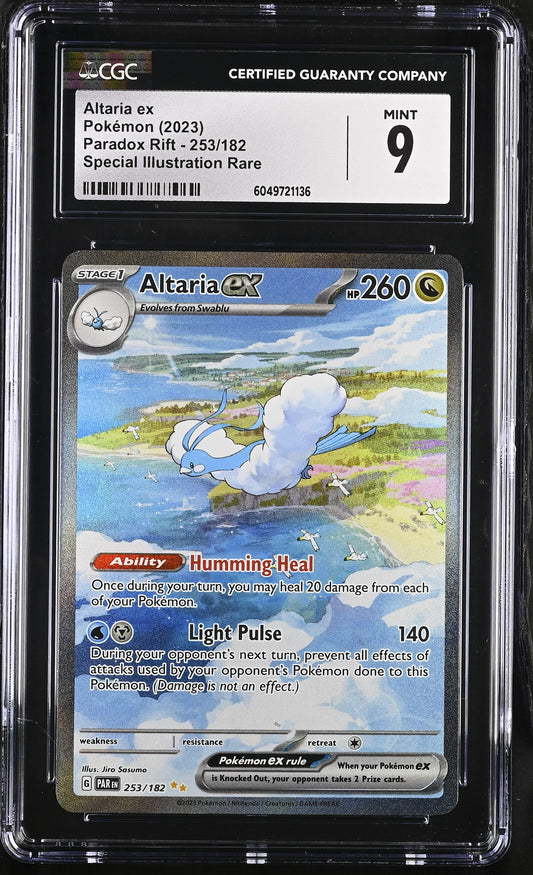 ALTARIA EX 253/182 CGC 9 SPECIAL ILLUSTRATION RARE PARADOX RIFT POKEMON