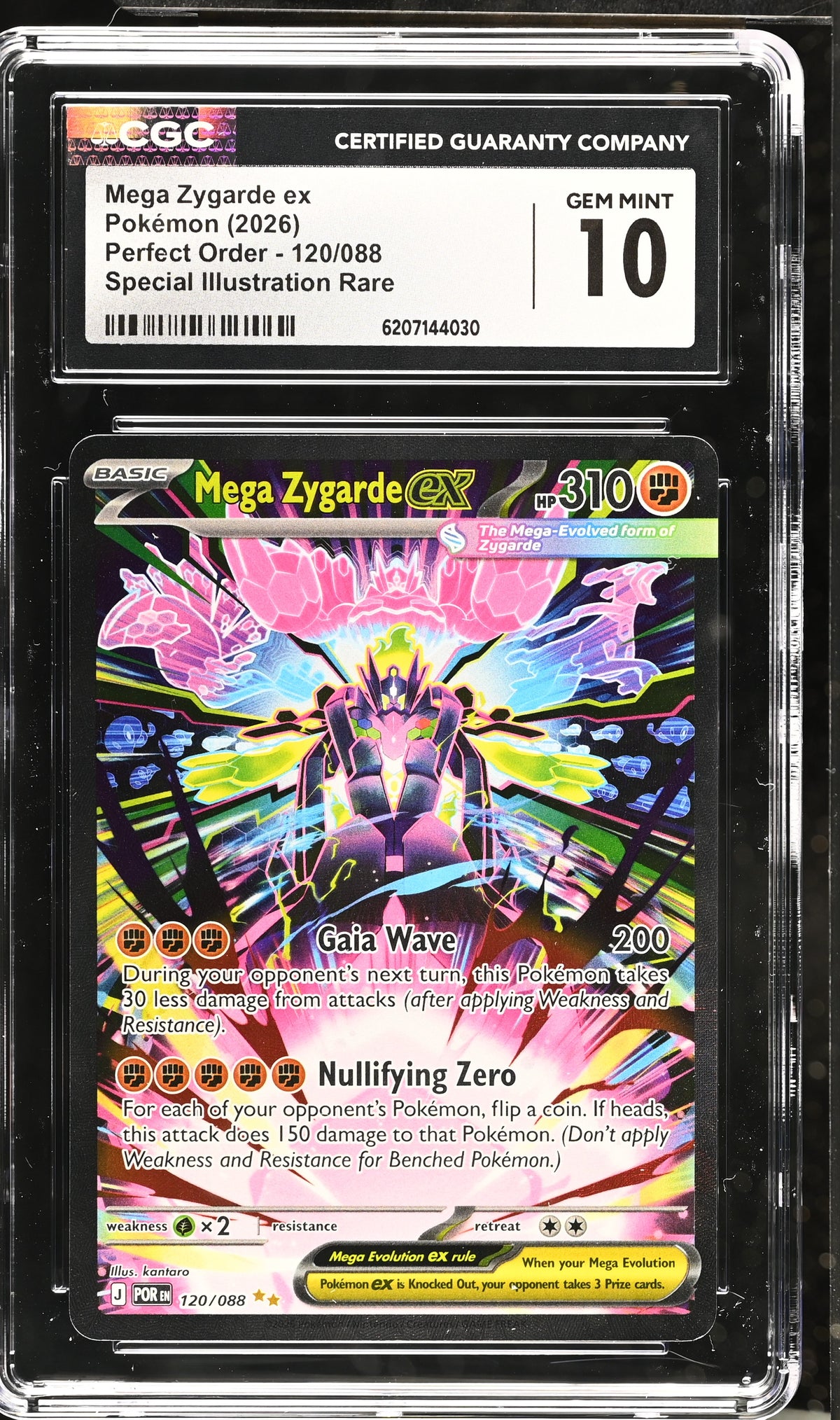 MEGA ZYGARDE EX 120/088 CGC 10 SPECIAL ILLUSTRATION RARE PERFECT ORDER POKEMON