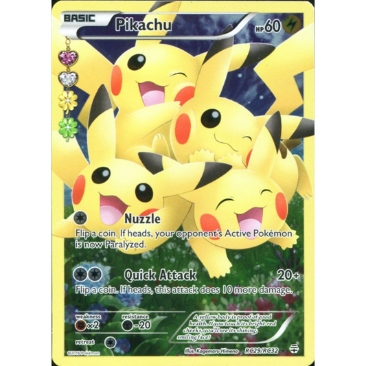 POKEMON TCG - PIKACHU RC29/RC32 RADIANT COLLECTION FULL ART