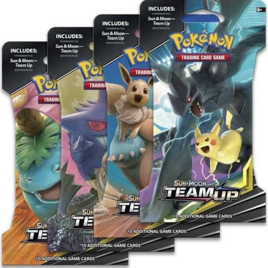 POKEMON TCG - TEAM UP SLEEVED BOOSTER PACK ARTSET (4 PACKS)