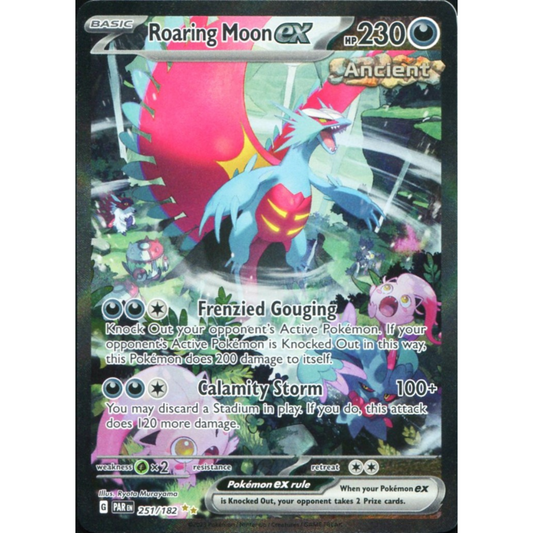 POKEMON TCG - ROARING MOON EX 251/182 PARADOX RIFT SPECIAL ILLUSTRATION RARE