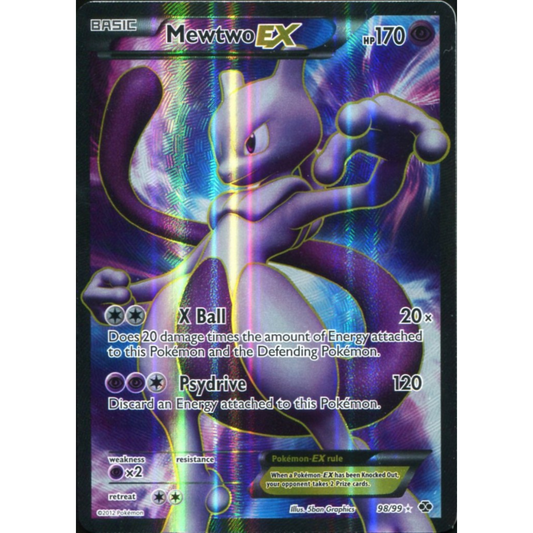 POKEMON TCG - MEWTWO EX 98/99 BLACK & WHITE NEXT DESTINIES FULL ART