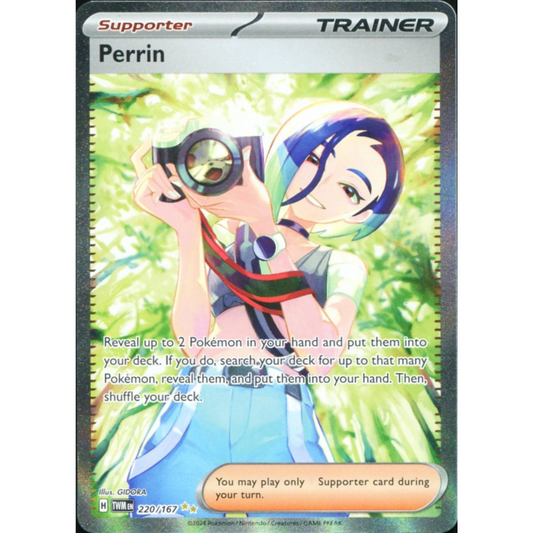 POKEMON TCG - PERRIN 220/167 TWILIGHT MASQUERADE SPECIAL ILLUSTRATION RARE