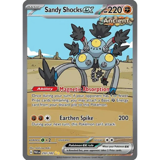 POKEMON TCG - SANDY SHOCKS EX 250/182 PARADOX RIFT SPECIAL ILLUSTRATION RARE