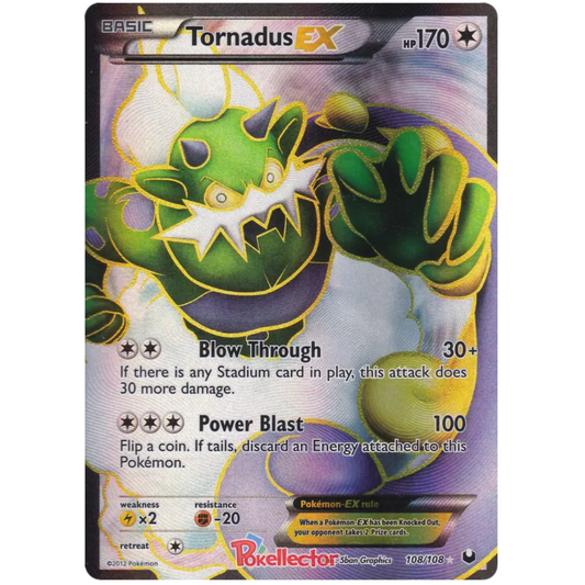 POKEMON TCG - TORNADUS EX 108/108 DARK EXPLORERS FULL ART LP
