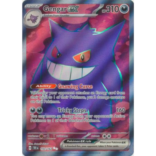 POKEMON TCG - GENGAR EX 193/162 TEMPORAL FORCES FULL ART