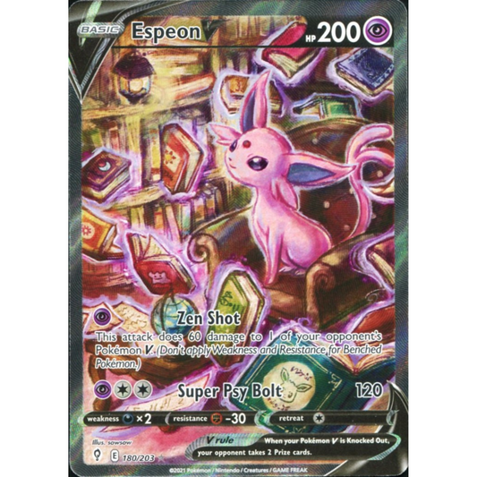 POKEMON TCG - ESPEON V 180/203 EVOLVING SKIES ALTERNATE ART
