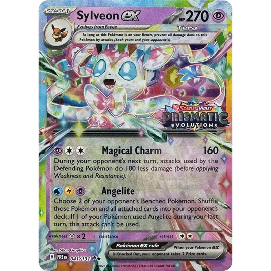 POKEMON TCG - SYLVEON EX 041/131 PRISMATIC SURPRISE BOX STAMPED PROMO SEALED