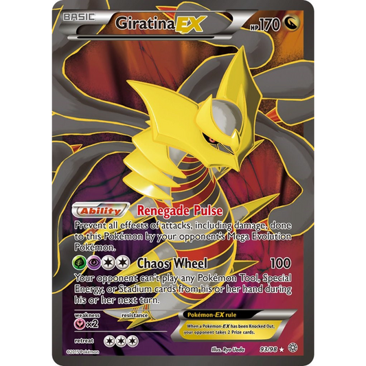 POKEMON TCG - GIRATINA EX 93/98 XY ANCIENT ORIGINS FULL ART MP