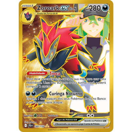 POKEMON TCG - N'S ZOROARK 189/159 JOURNEY TOGETHER SECRET RARE