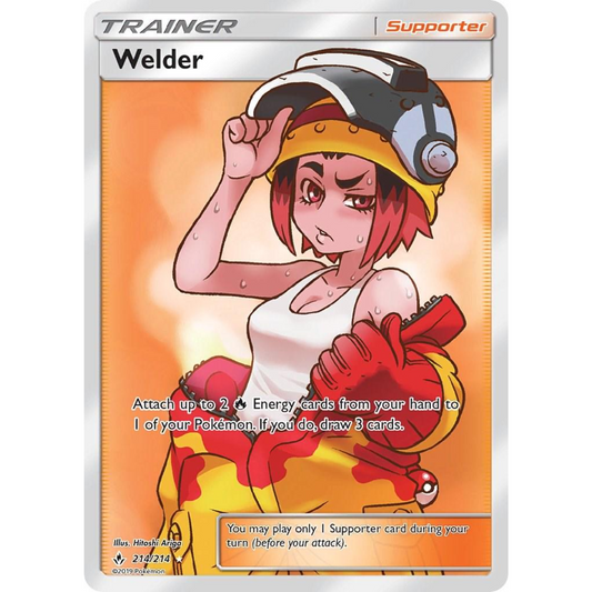 POKEMON TCG - WELDER 214/214 UNBROKEN BONDS FULL ART