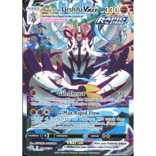 POKEMON TCG - RAPID STRIKE URSHIFU VMAX 170/163 BATTLE STYLES ALTERNATE ART